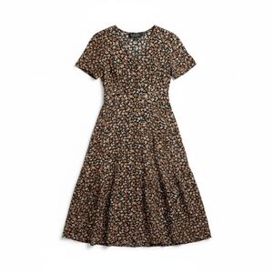 Vintage All That Jazz Floral Cap-Sleeve Dress